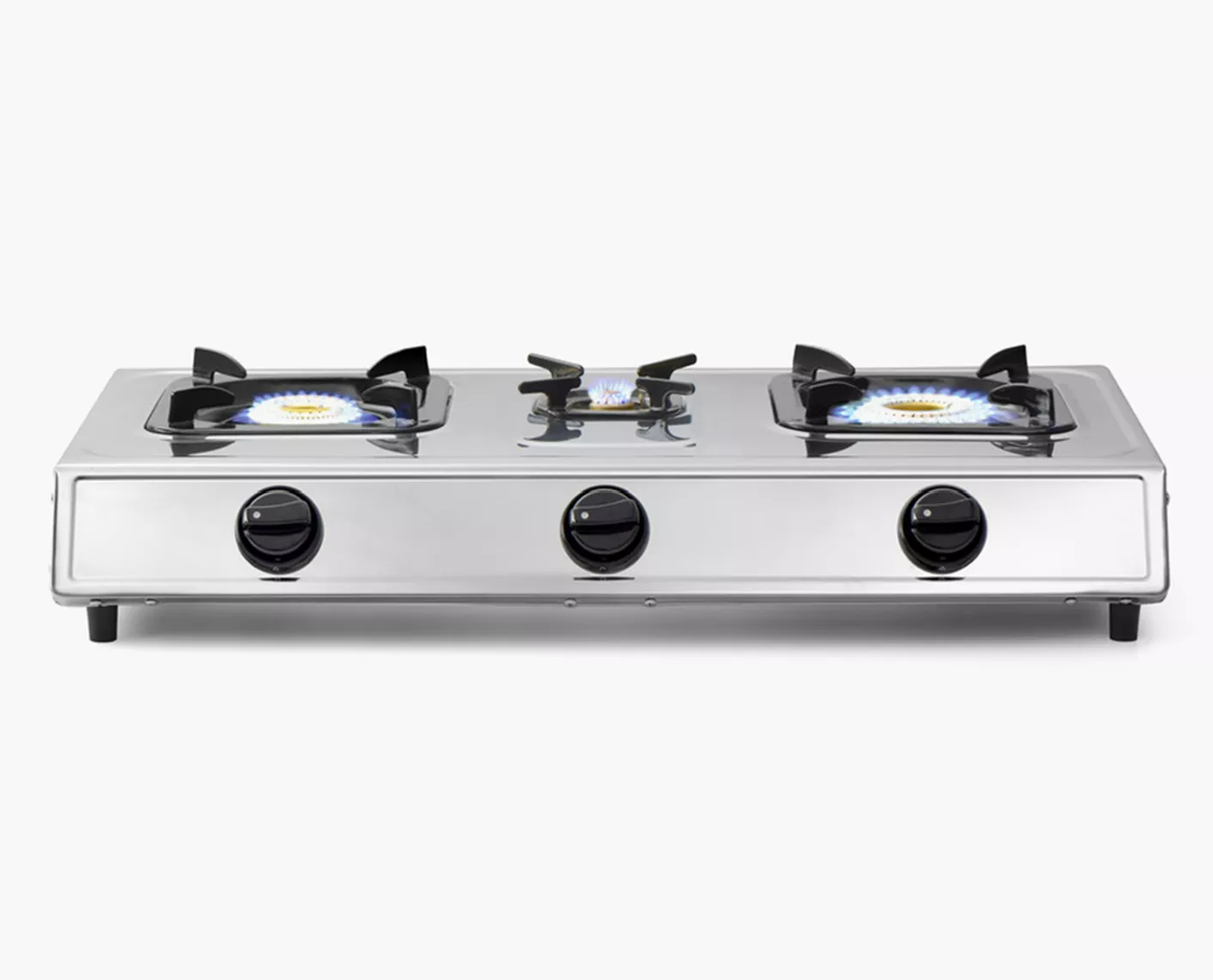 General Naf Cook Top 3 Burners Stainless Steel