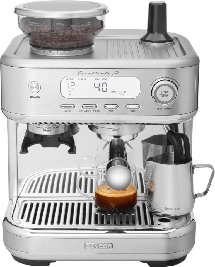 Sencor Espresso Machine - 15 BAR - 15 Grinding settings