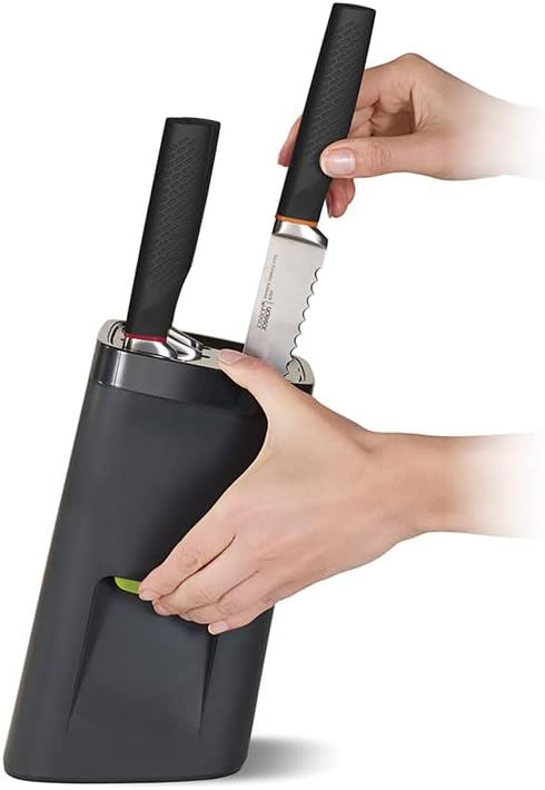 Joseph Joseph LockBlock Knife Set 6PC Self-Locking Black