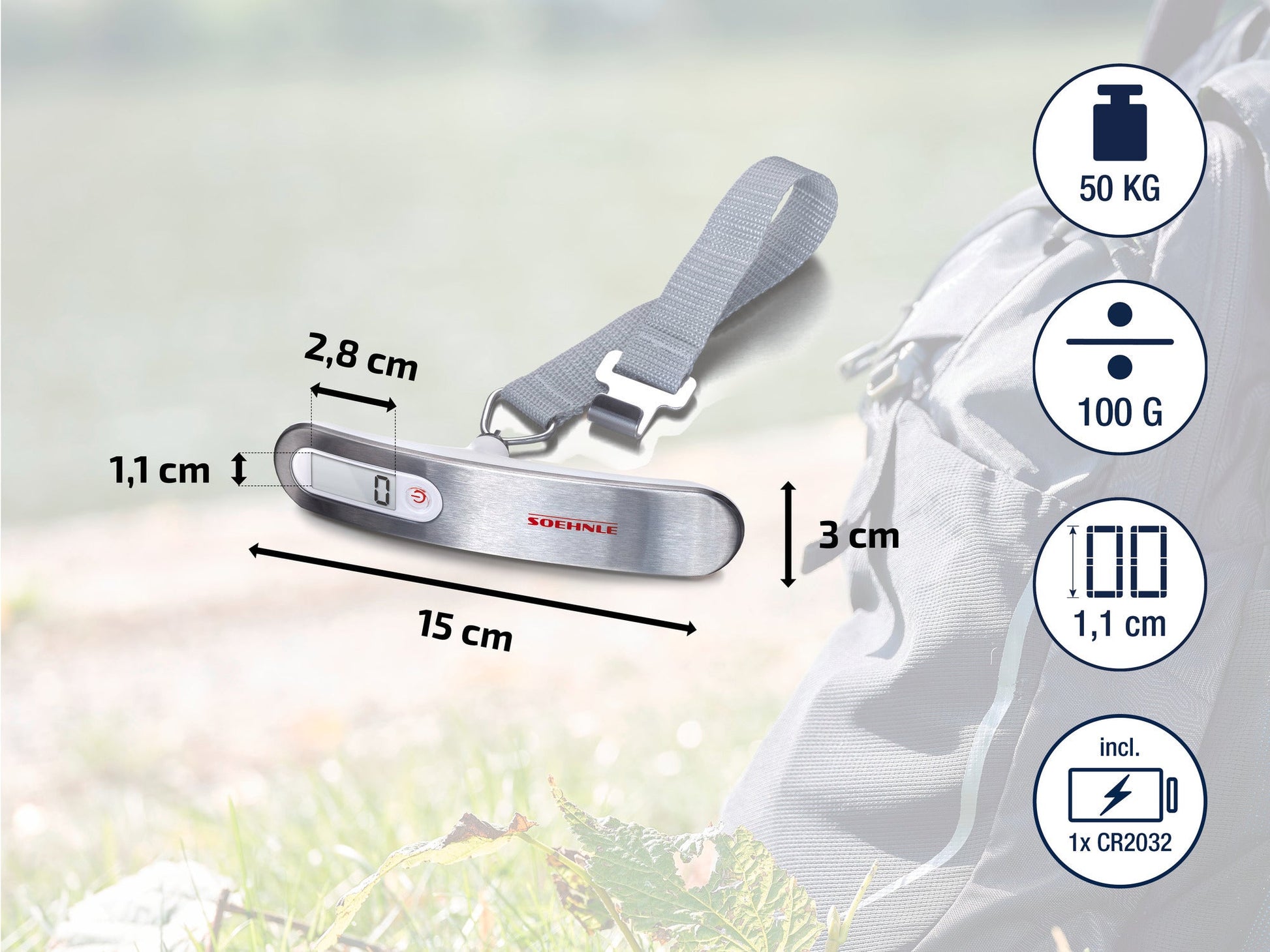 Soehnle Digital Travel Luggage Scale 50KG