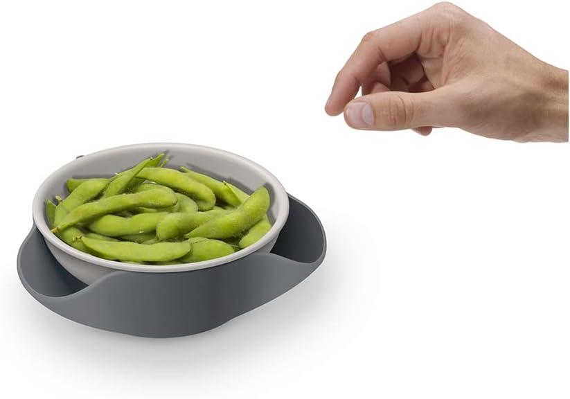Joseph Joseph Double Dish Pistachio Snack Bowl Grey