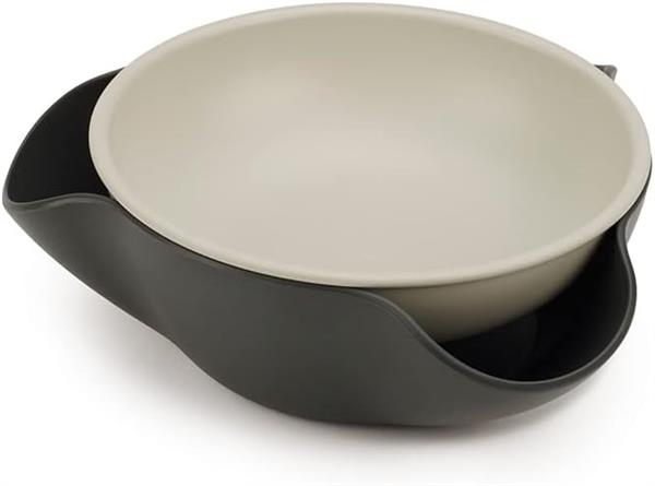 Joseph Joseph Double Dish Pistachio Snack Bowl Grey