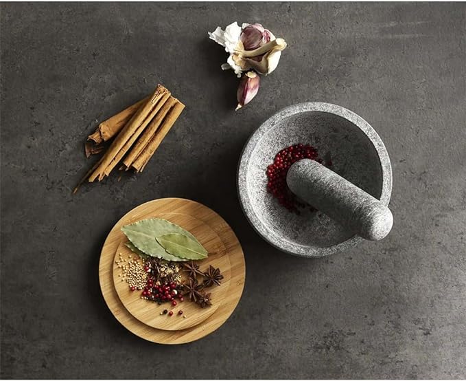 Joseph Joseph Dash Granite Pestle & Mortar with Bamboo Lid