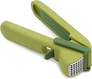 Joseph Joseph CleanForce Garlic Press with Wiper Green