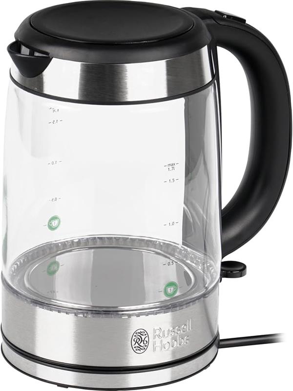 Russell Hobbs Glass Electric Kettle 1.7L 2200W LED