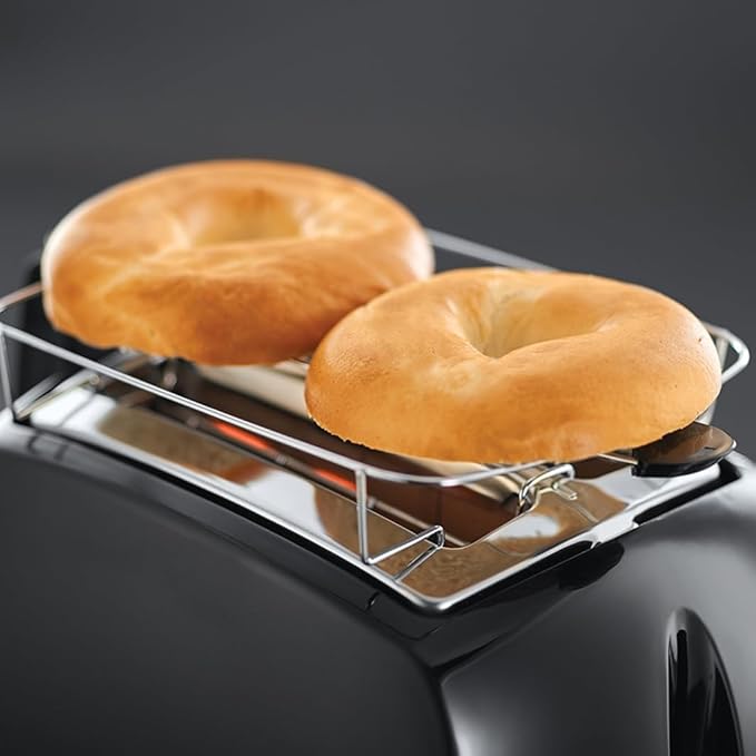 Russell Hobbs Textures+ Toaster 2-Slot Extra Wide Bun Warmer