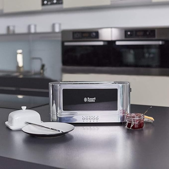Russell Hobbs Elegance Toaster 2-Slice Glass View