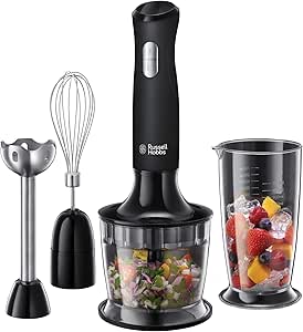 Russell Hobbs Hand Blender 500W 3-in-1 Chopper Whisk