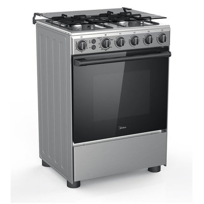 Midea 60CM Freestanding Cooker 4 Gas Burner Grill SS