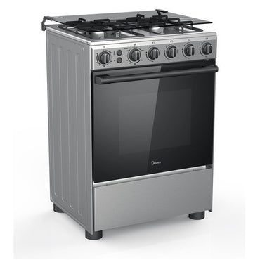 Midea 60CM Freestanding Cooker 4 Gas Burner Grill SS