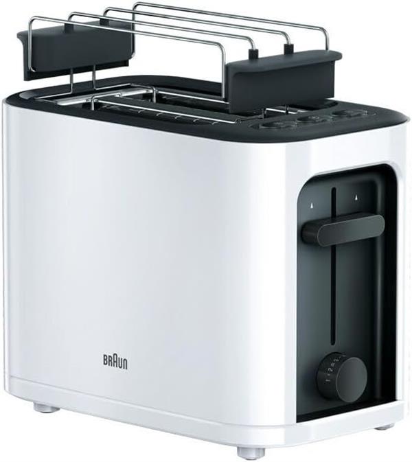 Braun Toaster 1000W 7 Browning Setting White