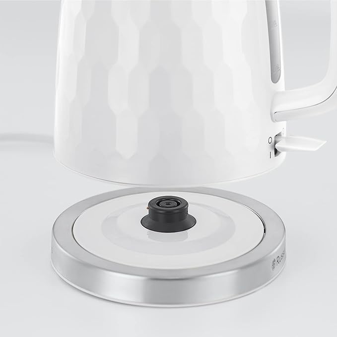 Russell Hobbs Honeycomb Electric Kettle 1.7L 3000W White