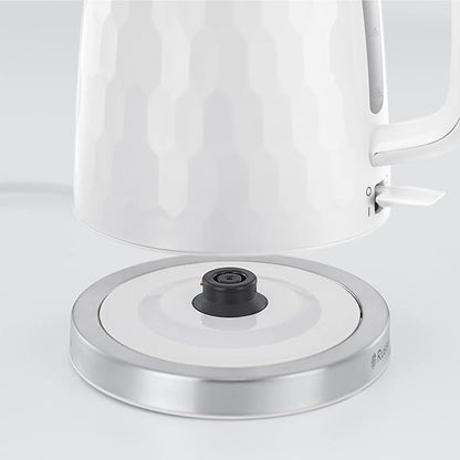 Russell Hobbs Honeycomb Electric Kettle 1.7L 3000W White