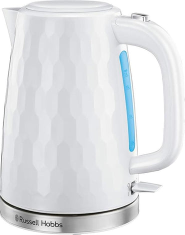 Russell Hobbs Honeycomb Electric Kettle 1.7L 3000W White