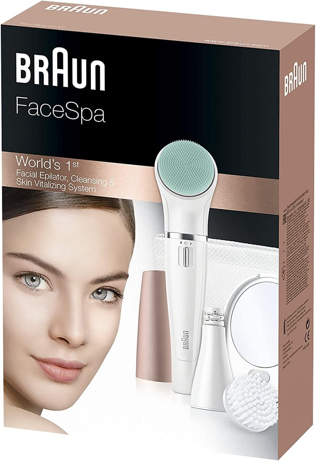 Braun FaceSpa 851V Epilator & Sonic Brush