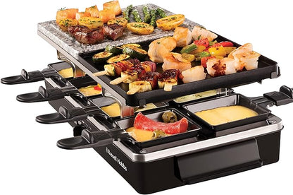 Russell Hobbs 3-in-1 Raclette Grill 1400W Stone & Non-Stick
