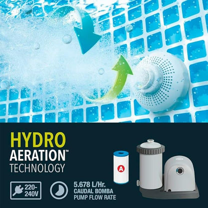 Intex Prism Frame Round Pool Chevron Set 4.88m