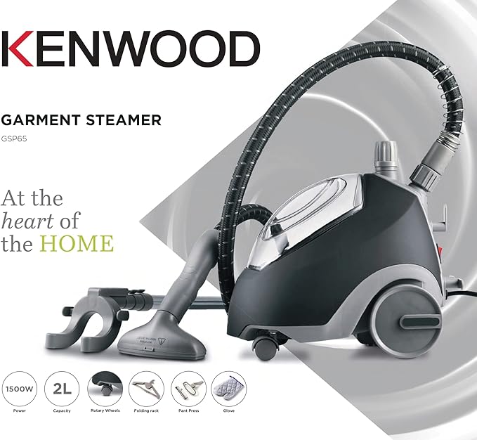 Kenwood Garment Steamer 1500W 2L Tank with Attachments