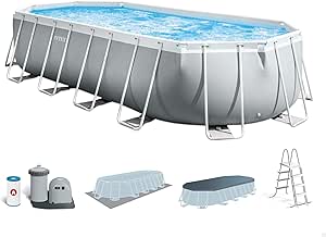 Intex Prism Frame Oval Pool Set 6.10m
