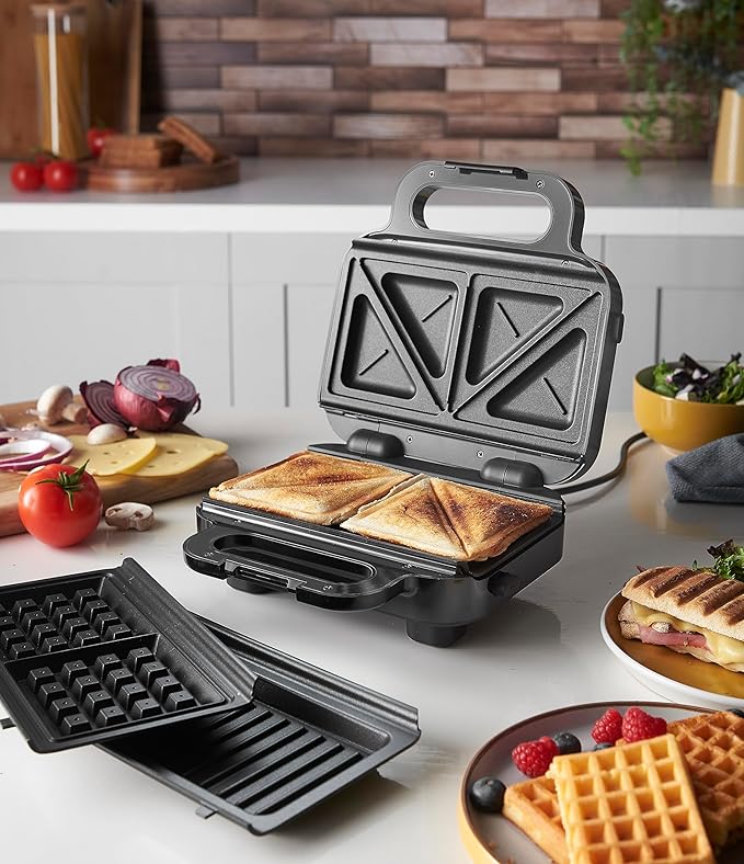 Russell Hobbs 3-in-1 Sandwich Waffle Panini Maker 750W