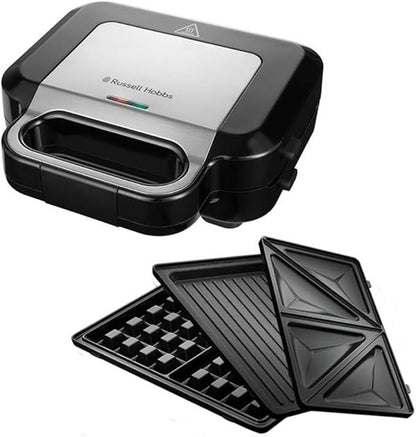 Russell Hobbs 3-in-1 Sandwich Waffle Panini Maker 750W