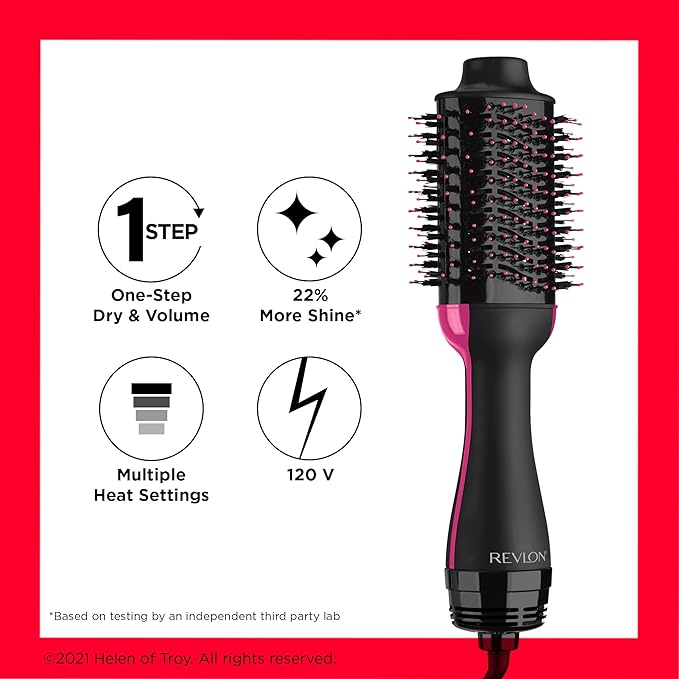 Revlon One Step Dryer Volumizer Oval Brush Ceramic Ionic