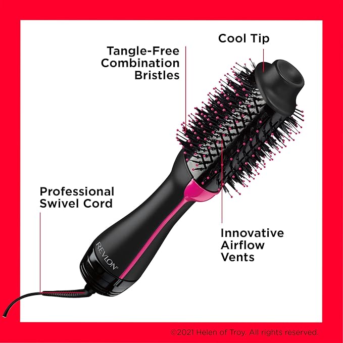 Revlon One Step Dryer Volumizer Oval Brush Ceramic Ionic