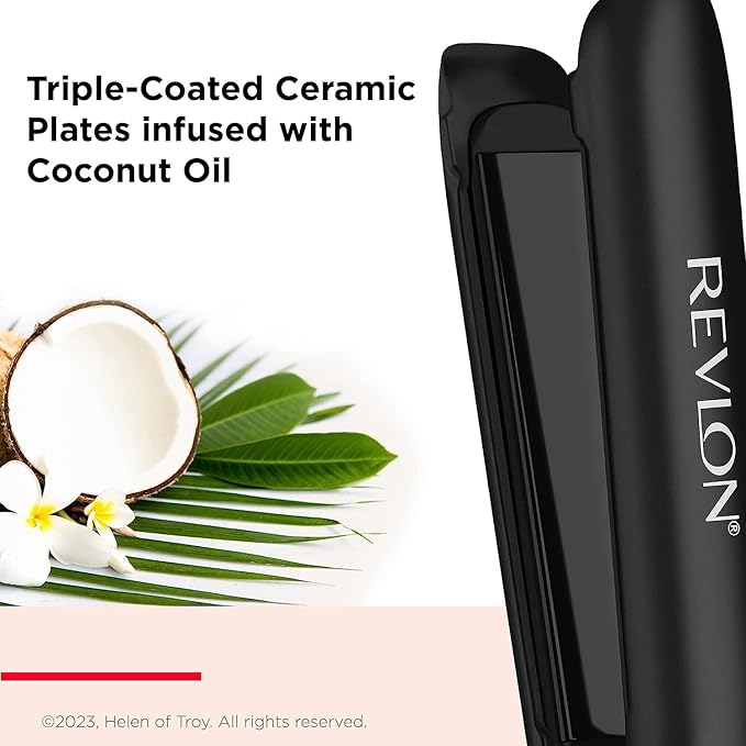 Revlon SmoothStay Straightener 25mm Ceramic Coconut Oil
