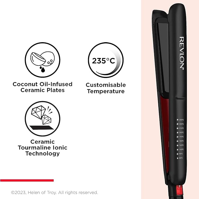 Revlon SmoothStay Straightener 25mm Ceramic Coconut Oil
