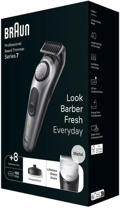 Braun Beard Trimmer BT7 Waterproof 40 Length