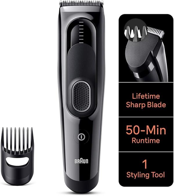Braun Hair Clipper HC5 9 Lengths Washable
