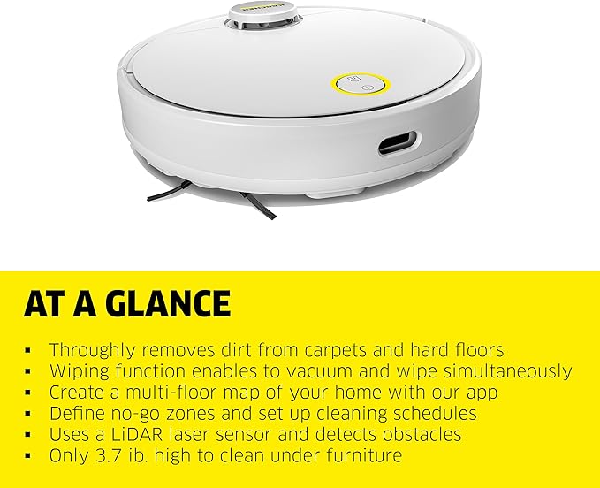 Karcher Robot Vacuum Cleaner RCV 3 2500Pa Mopping