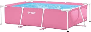 Intex Rectangular Frame Pool 2.2x1.5m Pink (No Filter)