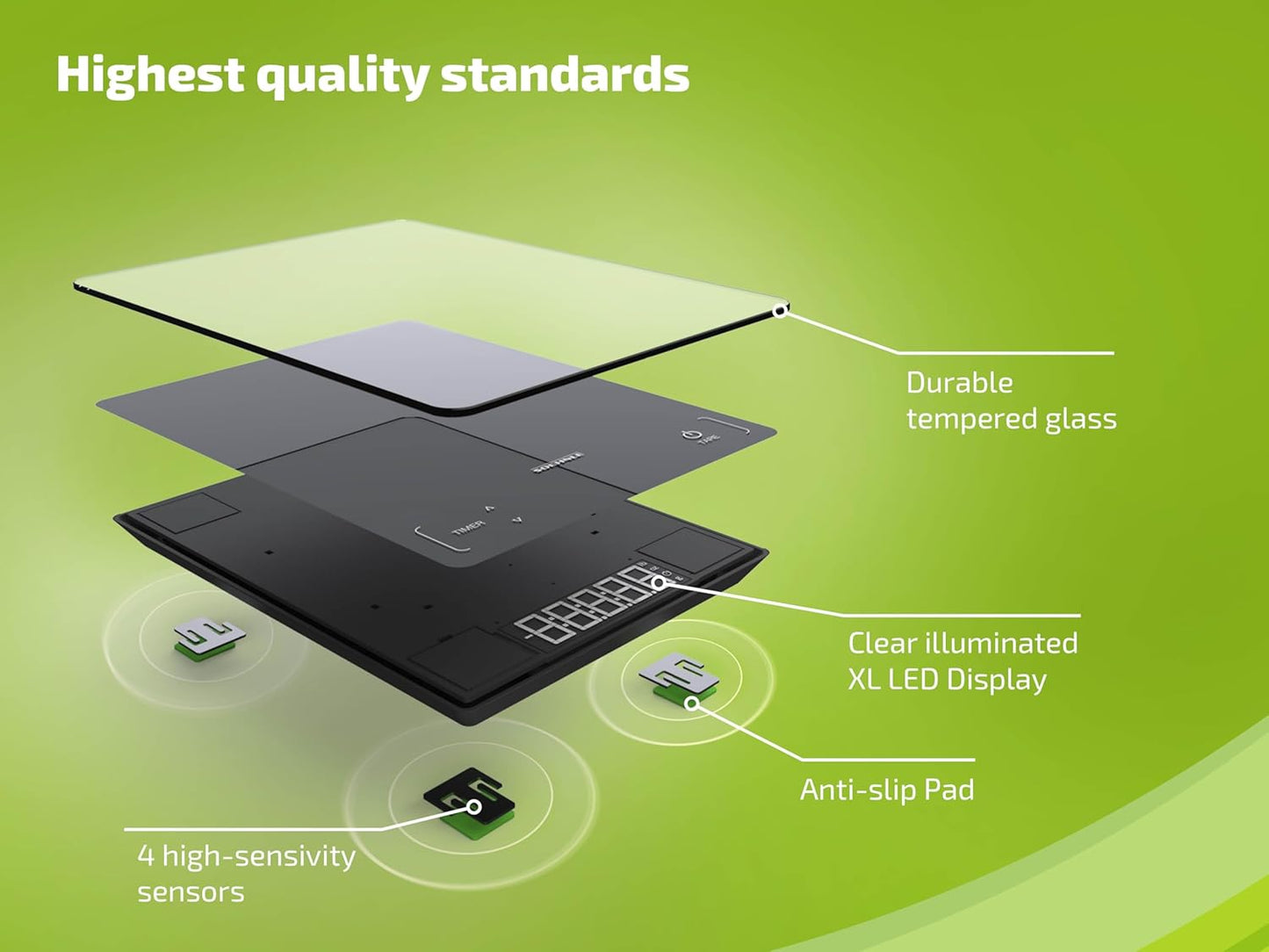 Soehnle Digital Kitchen Scale 15KG Page Profi 100