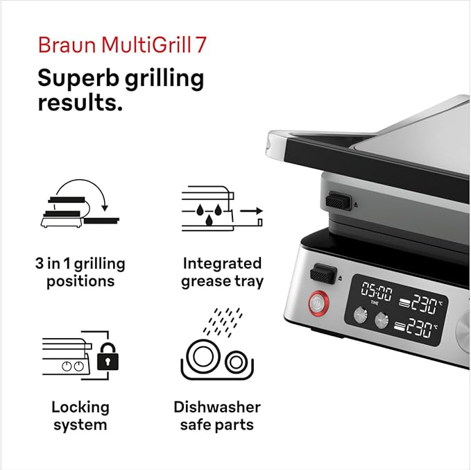 Braun MultiGrill 7 Contact Grill Waffle Plates