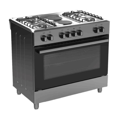 Midea 90CM Freestanding Cooker 4 Gas + 2 Electric Burners