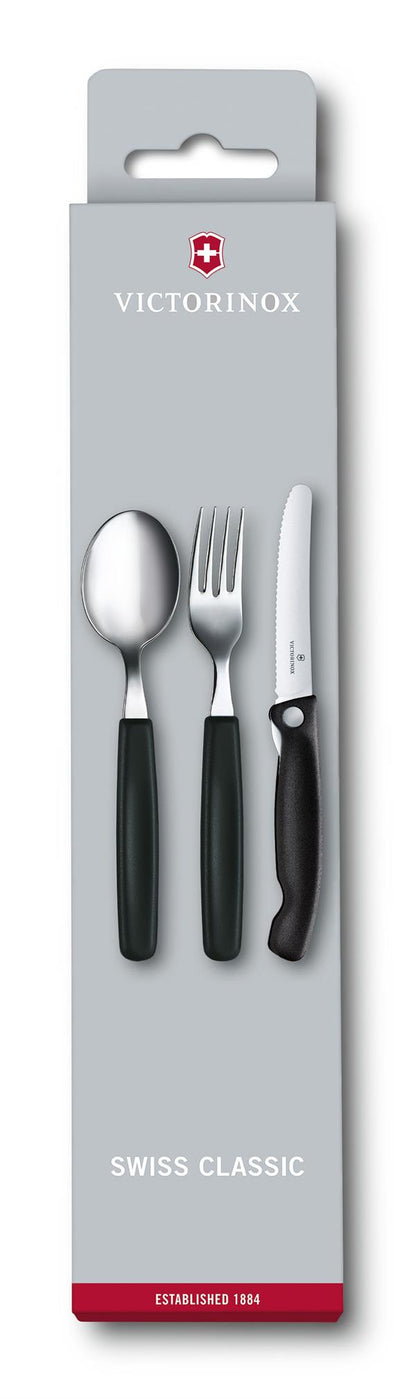 Victorinox Paring Knife Set 3PC with Case Black