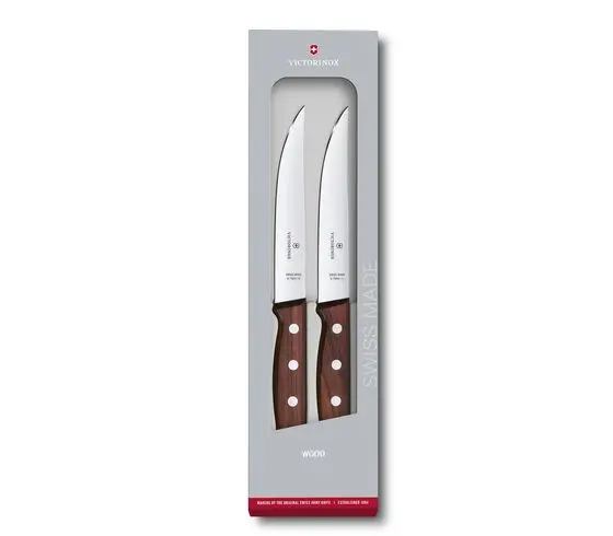 Victorinox Steak Knife Set 2PC Wooden Handle