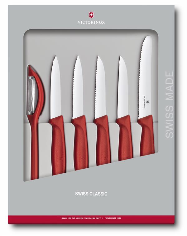 Victorinox Paring Knife Set 6PC Red