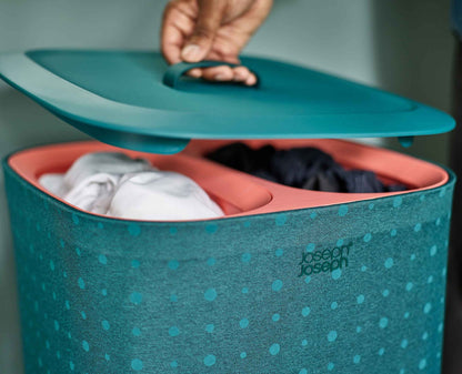 Joseph Joseph Tota Pop Laundry Basket 60L 2 Compartment Green