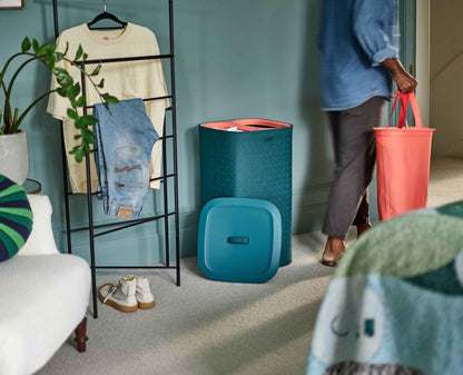 Joseph Joseph Tota Pop Laundry Basket 60L 2 Compartment Green