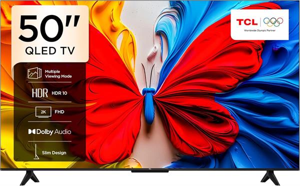 TCL 50 Inch QLED Full HD Smart Google TV Slim