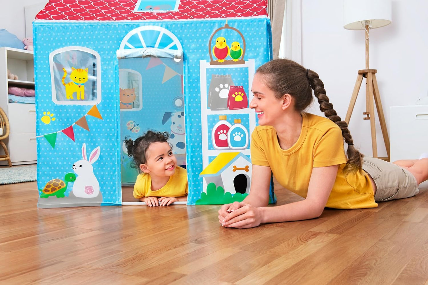 Bestway Yellow Cottage Play Tent for Children