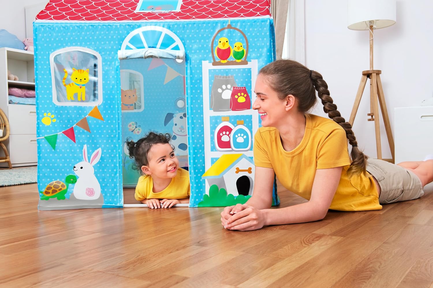 Bestway Yellow Cottage Play Tent for Children