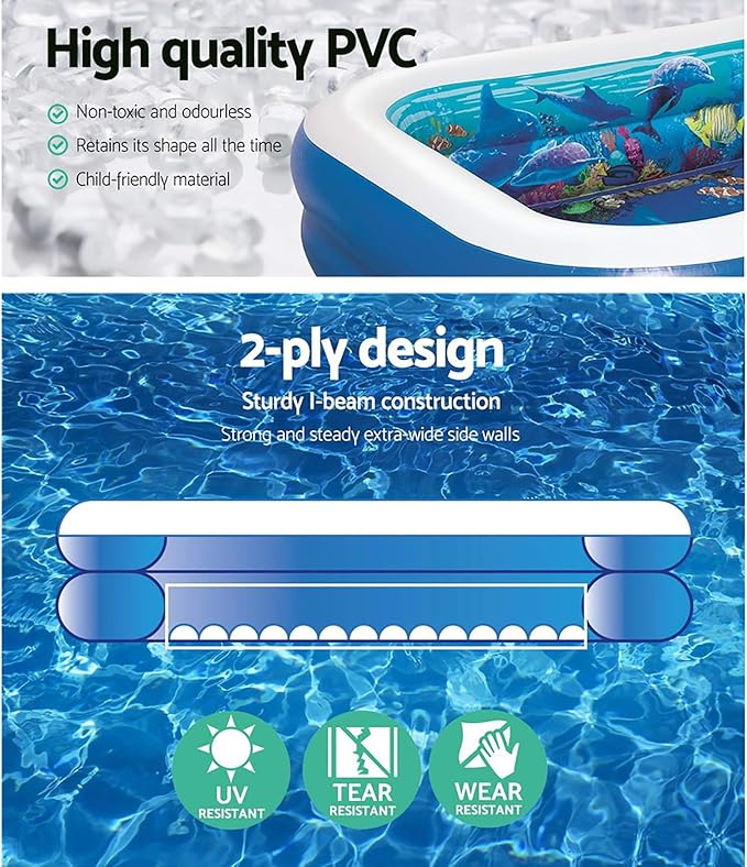 Bestway 3D Undersea Adventure Pool 778L with Goggles