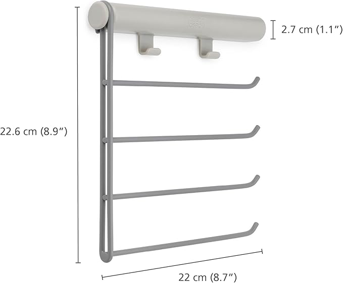 Joseph Joseph Orderly Hanging Rail 4-Rail for Ties Belts