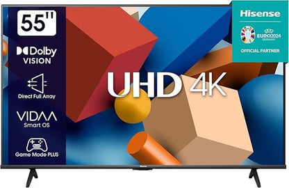 Hisense 55 Inch Bezel-less 4K Google TV 120Hz Dolby Atmos
