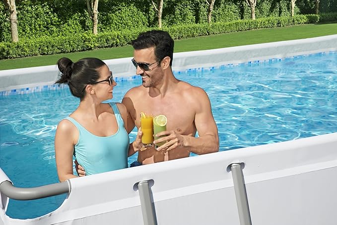 Bestway Power Steel Rectangular Pool 6.4m 19281L