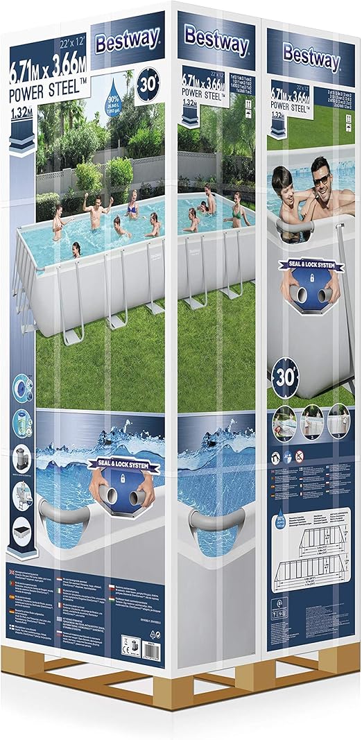 Bestway Power Steel Rectangular Pool 6.71m 26845L