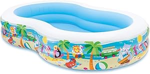 Intex Seashore Rectangular Inflatable Pool 2.62m